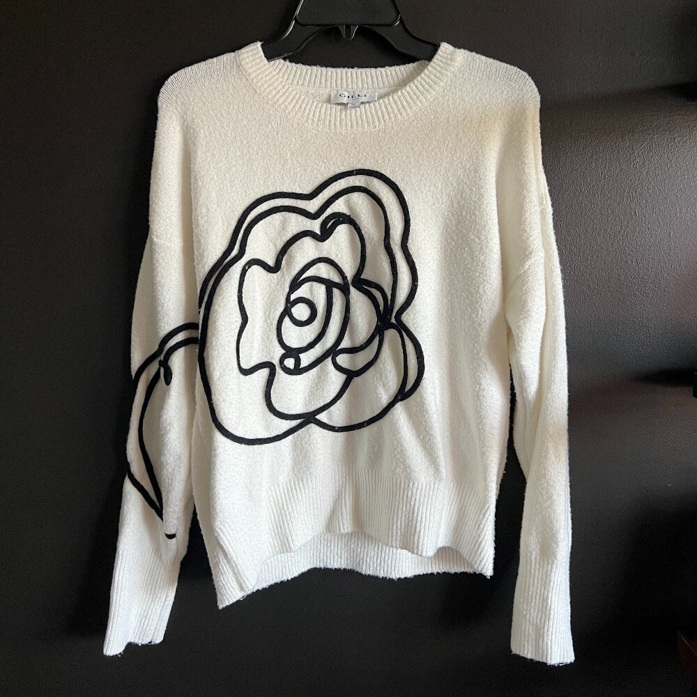 NEW Gilli Sweater with Beaded Flower Embellishment